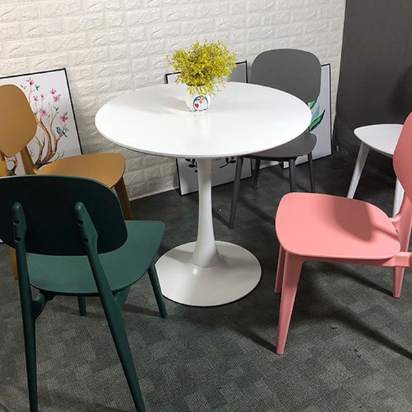 Round Dining Table Modern Tulip Base Fixed Table of Sintered Stone