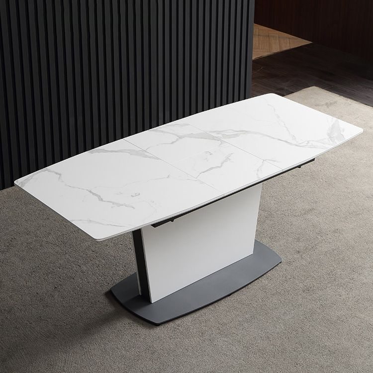 Stone Top Dining Table Set 1/4/5/7 Pieces Modern White Indoor Dinette Set