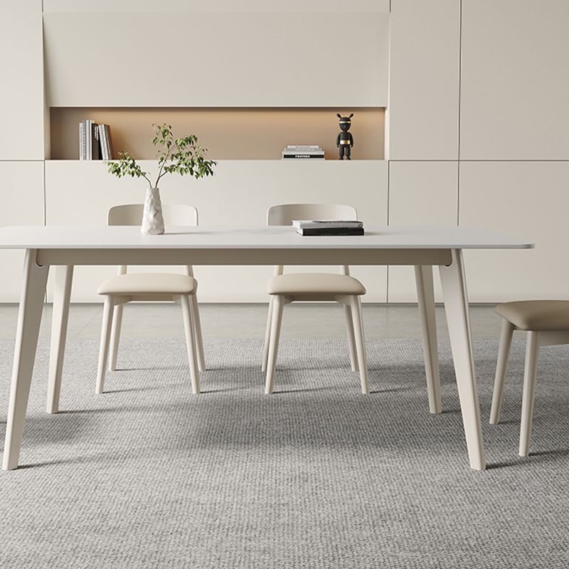 Contemporary 1/2/5/7 Pieces Dining Set Rectangle Stone Dining Table Set for Kitchen