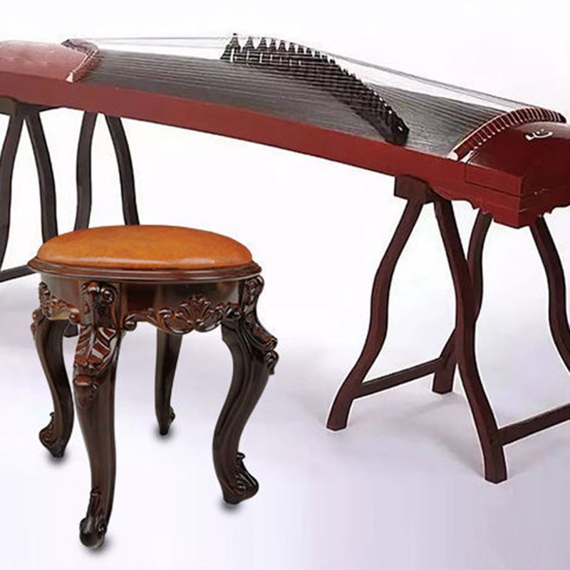 Upholstered Pouf Ottoman Pure Color Metal Frame Craving Stain Resistant Poof Stool