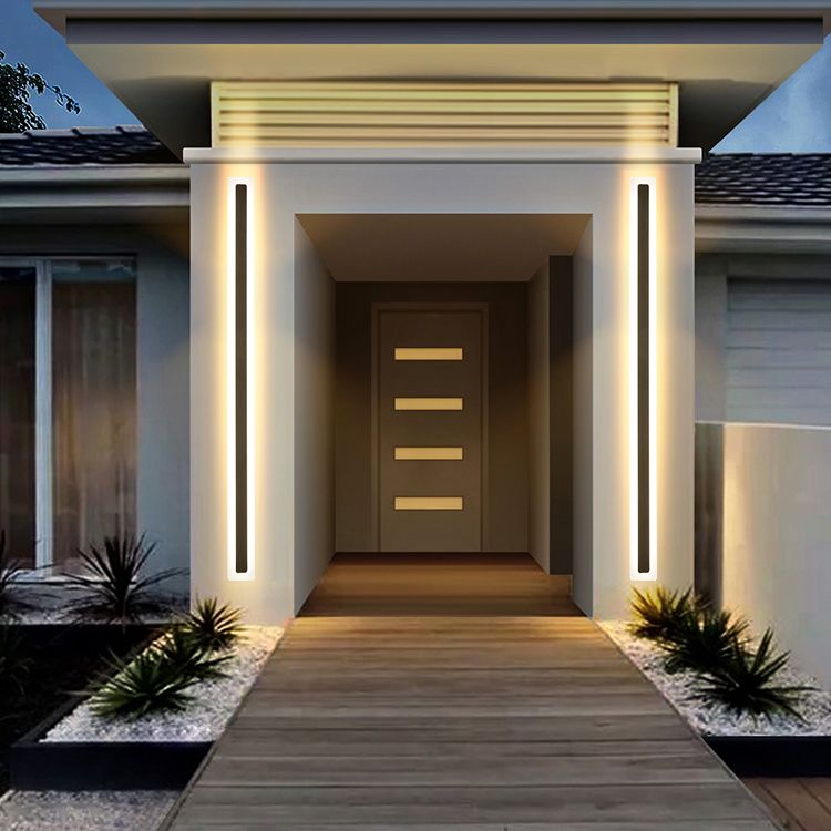 LAMPE MUR MUR simple Nordique LED moderne Long Strip Wall Lampe Forme pour le salon