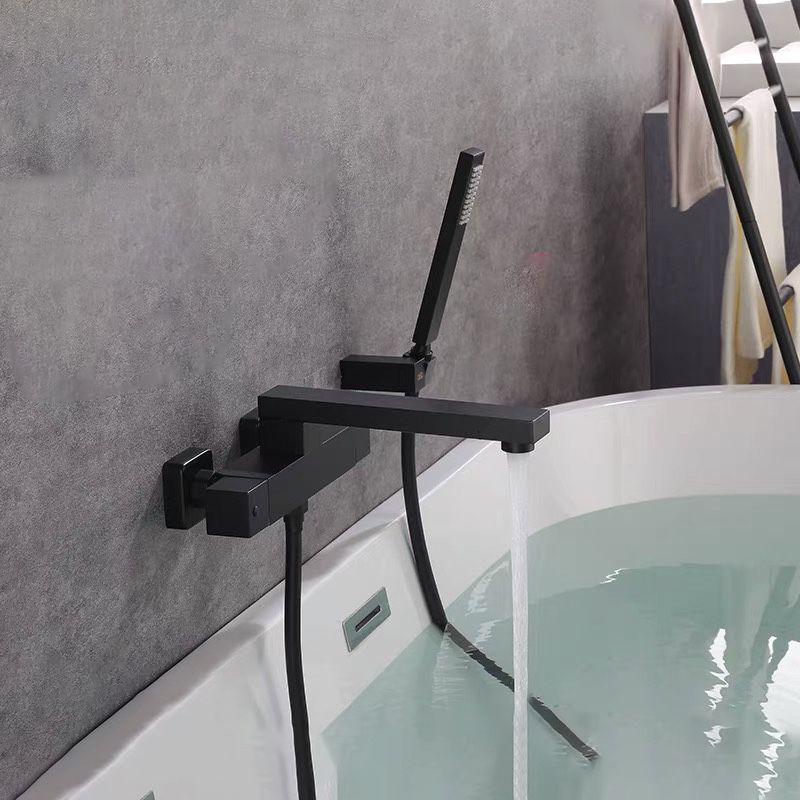Wall Mounted Metal Freestanding Tub Filler Single Handle Freestanding Faucet