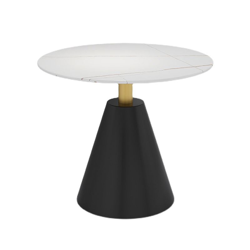 Gesinterde stenen eettafel moderne ronde eettafel met voetstukbasis