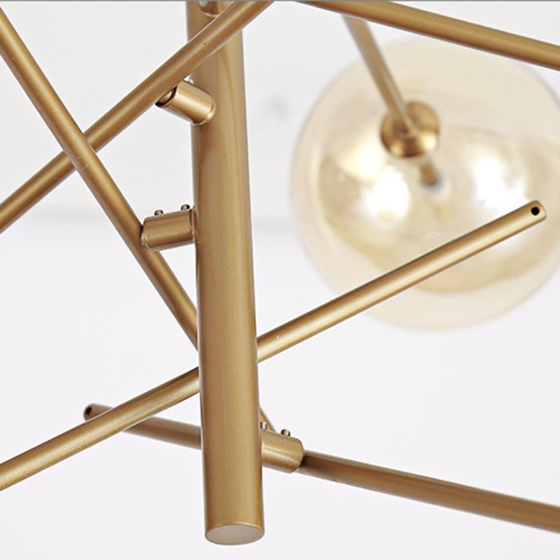 Lampada lampadario di vetro molecolare Minimalismo lampadario oro lampadario