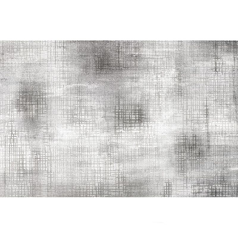 Artistic Nordic Style Rug Multi-Color Abstract Watercolor Print Rug Pet Friendly Stain Resistant Non-Slip Rug for Home Decor