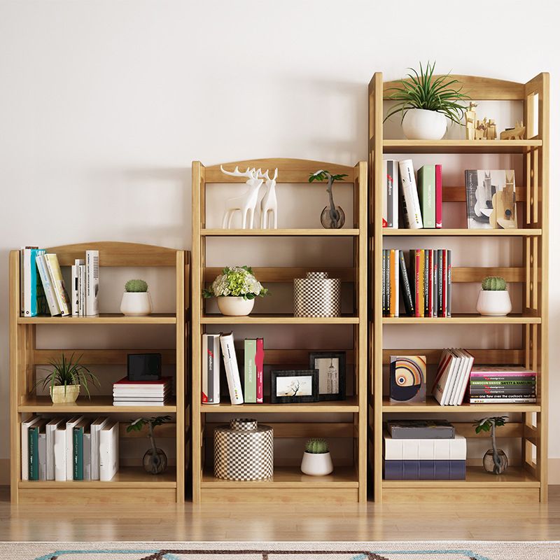 Wooden Etagere Modern Shelf Bookcase Vertical Bookcase for Living Room