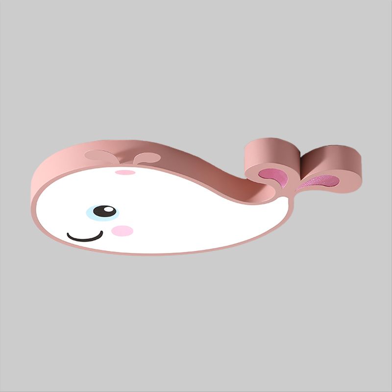 Macaron Dolphin inbouwlamp acryl LED-plafondlamp voor kinderkamer in blauw/roze/wit