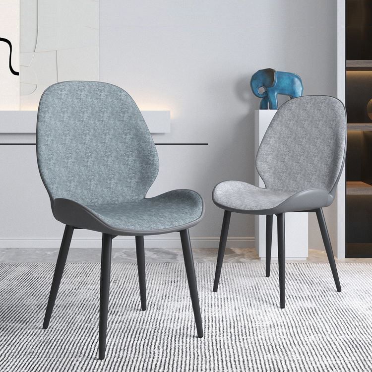Wingback tapizado moderno del final mate de la silla lateral del restaurante que cena la silla