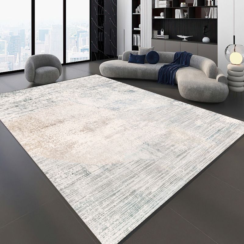 Simple Rug Modern Area Rug Polyester Easy Care Carpet for Bedroom