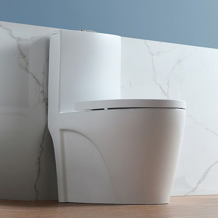 Modern Concealed Tank Toilet Floor Mounted One Piece Flush Toilet with Toilet Seat