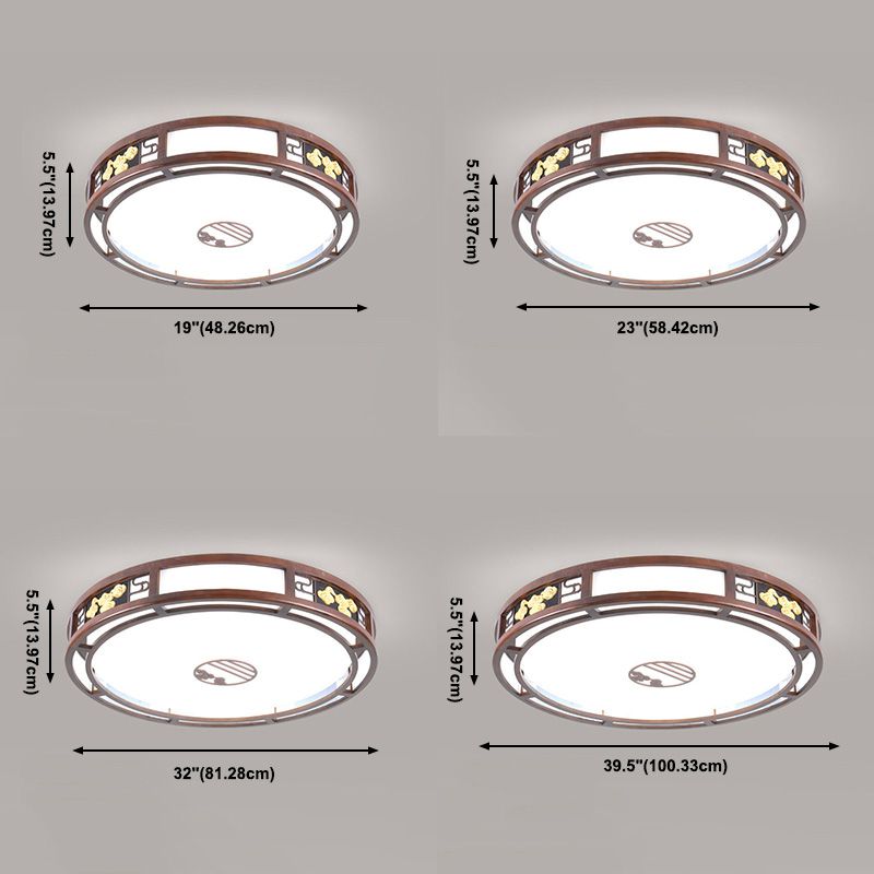 Modern Flushmount Ceiling Lamp 1-Light Living Room Flush Mount Light Fixture with Acrylic Shade