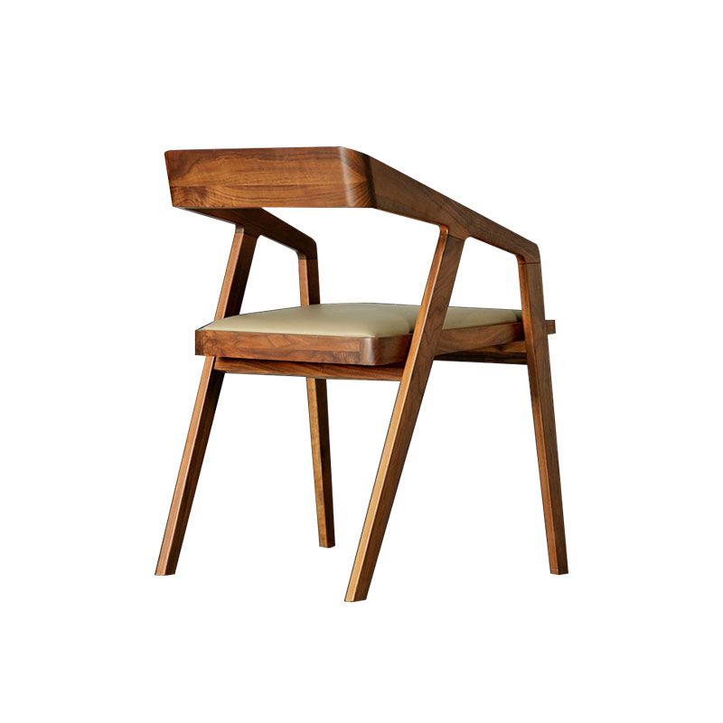 Dining Room Side Chairs Modern Solid Wood Arm Chair for Kitchen