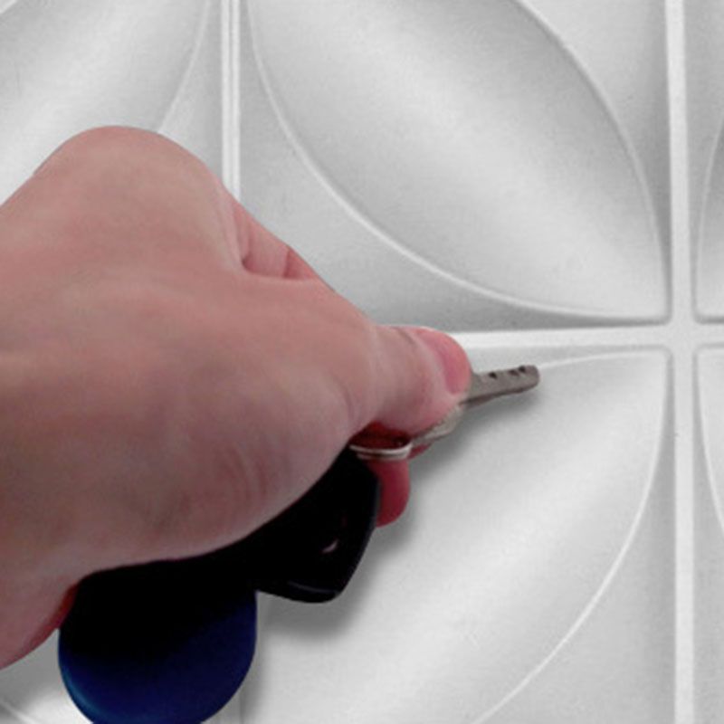 Square Interior Wall Paneling Peel and Stick Texture Effect Wall Paneling