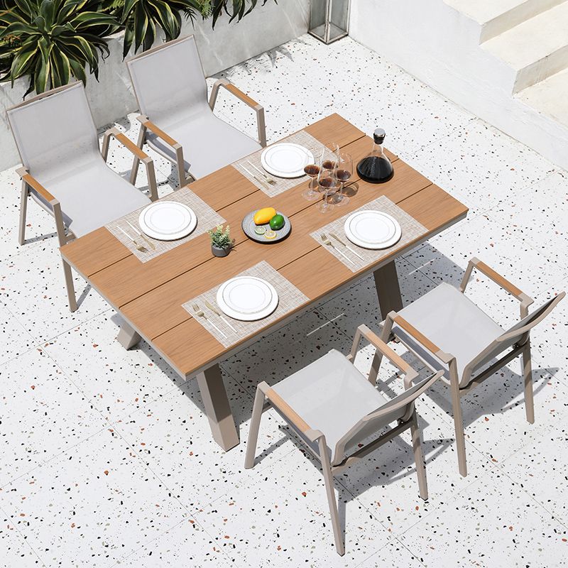 Modern 1/2/5/7/9 Pcs Dining Set Wood Rectangular Dining Table Set