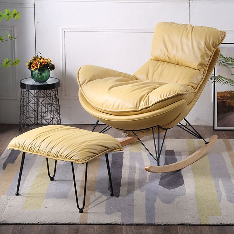 Modern Style Single Rocking Chair Indoor Lazy Sofa Rocking Chair for Living