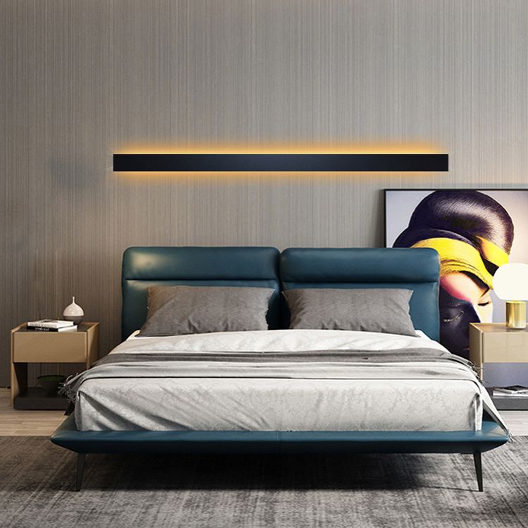 Linear Shape Metal Wall Light Modern Style 1 Light Wall Mount Lamp