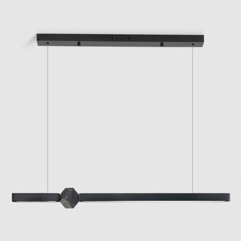 Modern Kitchen Pendant Light Linear Metal Pendant Lighting for Dining Room