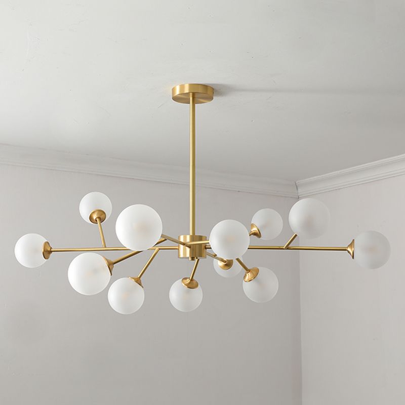 Globe Metal kroonluchter lichtglasschaduw moderne suspensie hanglamp
