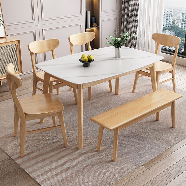 Steen eetkamer verzameling eigentijdse rechthoek eettafel voor keukenhuis