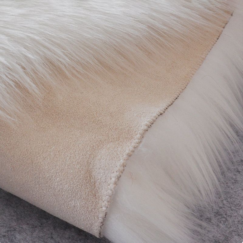 Modern Plain Shag Rug Polyester Area Carpet Stain Resistant Indoor Rug for Living Room