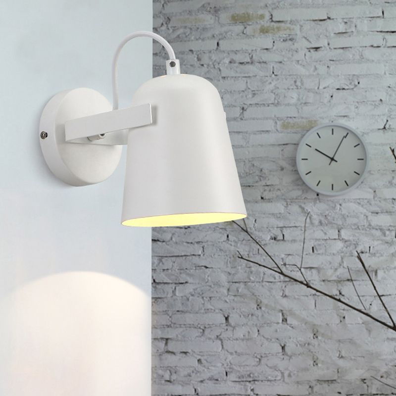 Modern Elongated Dome Shape Wall Sconce Lights Metal 1 Light Wall Light for Living Room
