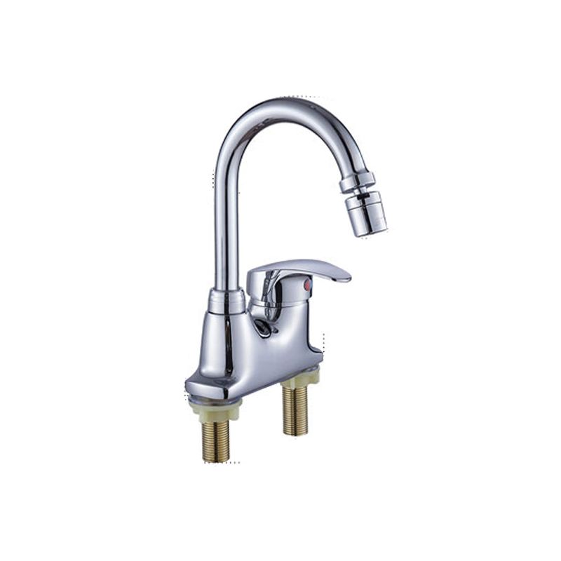 Contemporary Single Level Kitchen Faucet Lead Free Faucet in Chrome