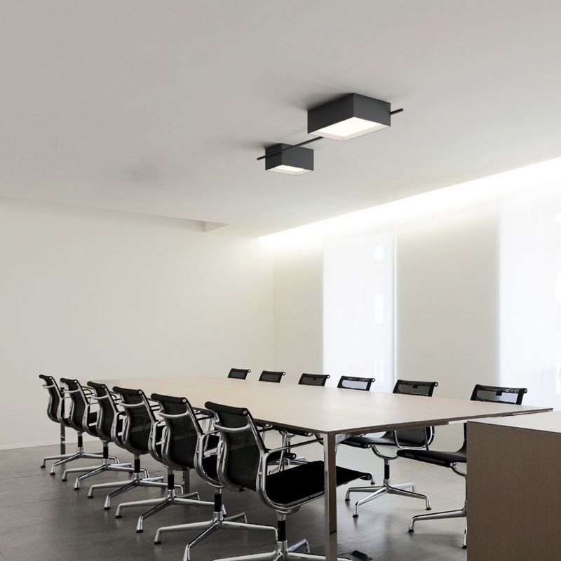 Arte Moderno Lámpara LED de techo de hierro fundido lámpara acrílica de techo geométrico