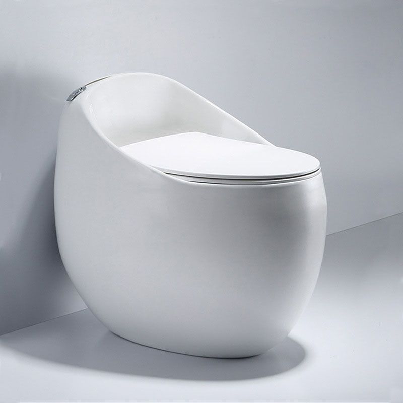 Siphon Jet Round Toilet Mini Indoor Flush Toilet for Washroom