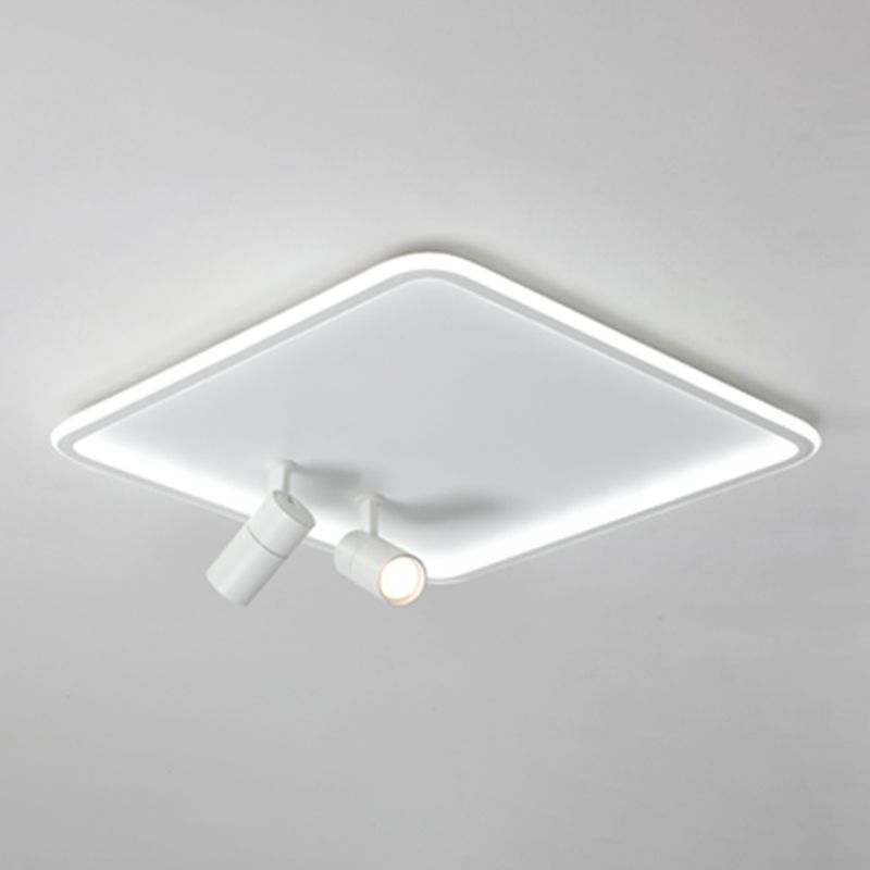 Square Cube Flush Mount Industrial Style Metal LED Flush Light with 6 Spotlights