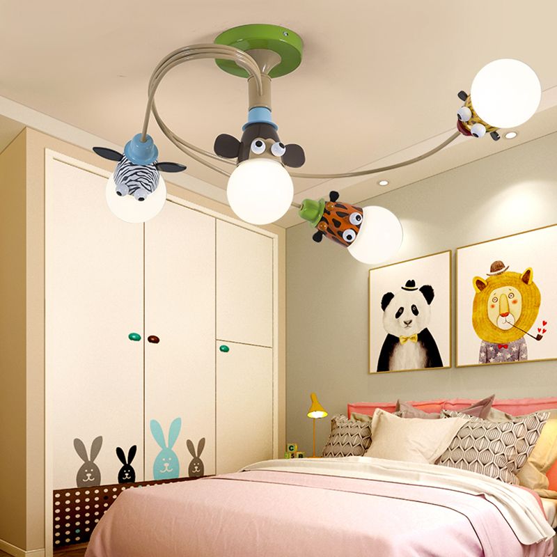 Beaux animaux LED plafonnier moderne minimalisme lampe encastrée pour chambre à coucher