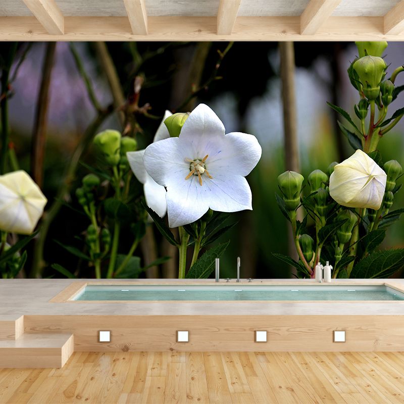 Customized Bluebell Mural Wall Covering Eco-friendly Wallpaper for Bedroom