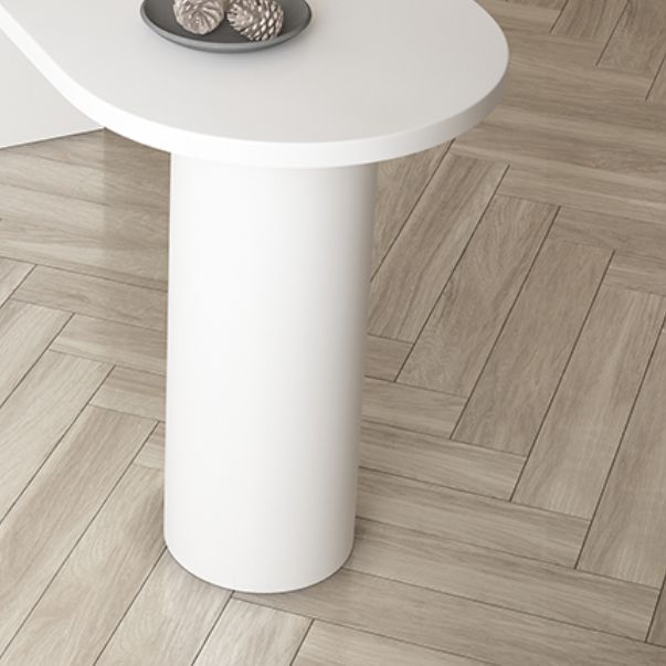 Indoor Double Pedestal Bistro Table Modern Wood Cocktail Bar Table