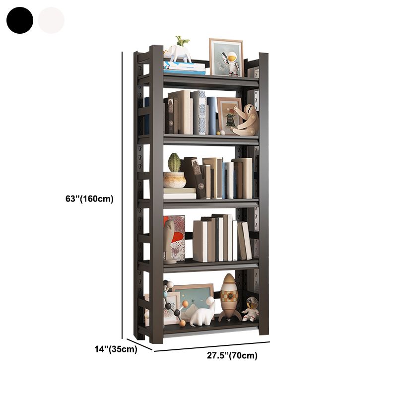 Open Standard Bookshelf Modern Steel Home Study Living Room Bookcase