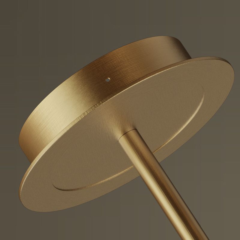 Cylinder Island Lights Modern Metal 4 Light Island Lighting in Gold