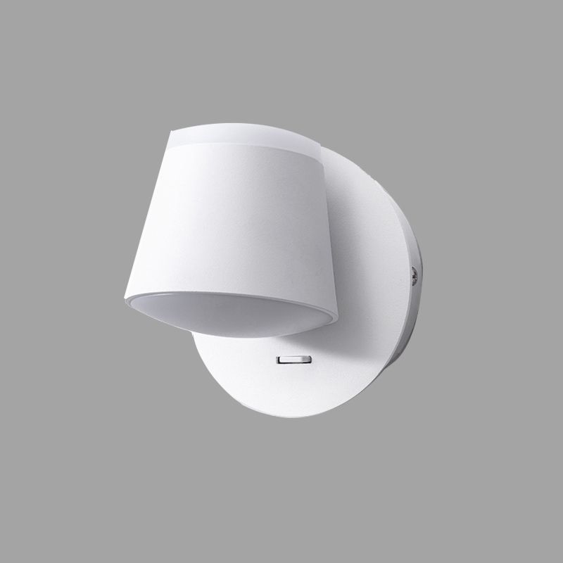 Modern Simplicity LED Wall Lamp Geometric Rotatable Wall Light with Acrylic Shade