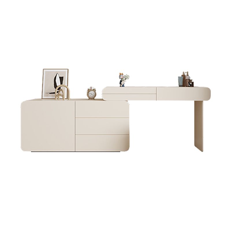 15.75" Wide Make-up Vanity White Makeup Vanity Desk Table with 6 Drawers