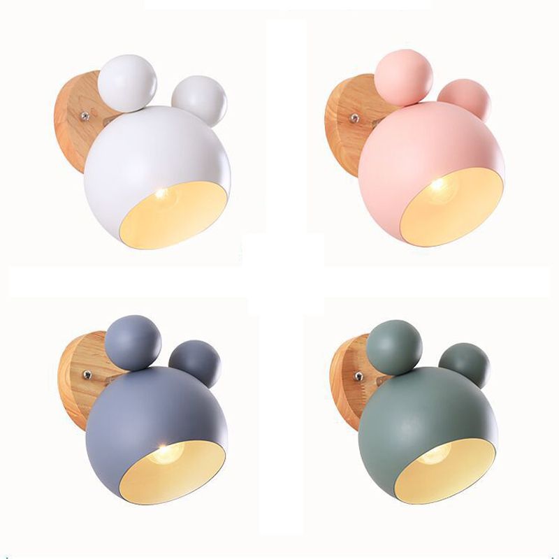 Contemporary Colorful Wall Light Creative Wooden Wall Light Sconce for Living Room