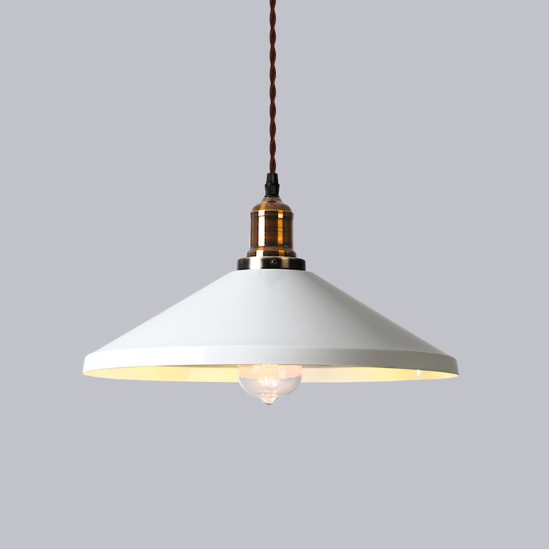 Industrial Cone Shade Ceiling Light Single Metal Hanging Pendant Light for Restaurant