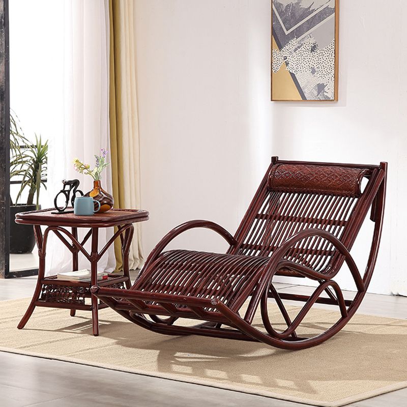 Natural Real Rattan Rocking Chair Lazy Indoor Rocking Chair for Break