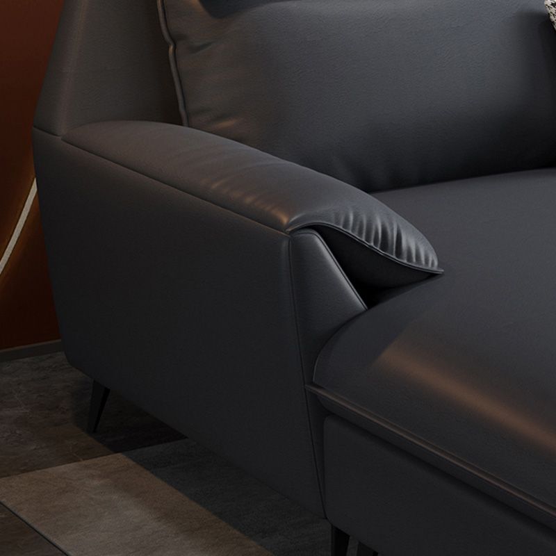 High Back Faux leather Pillow Top Arm Sofa and Sectional with Wear resistant