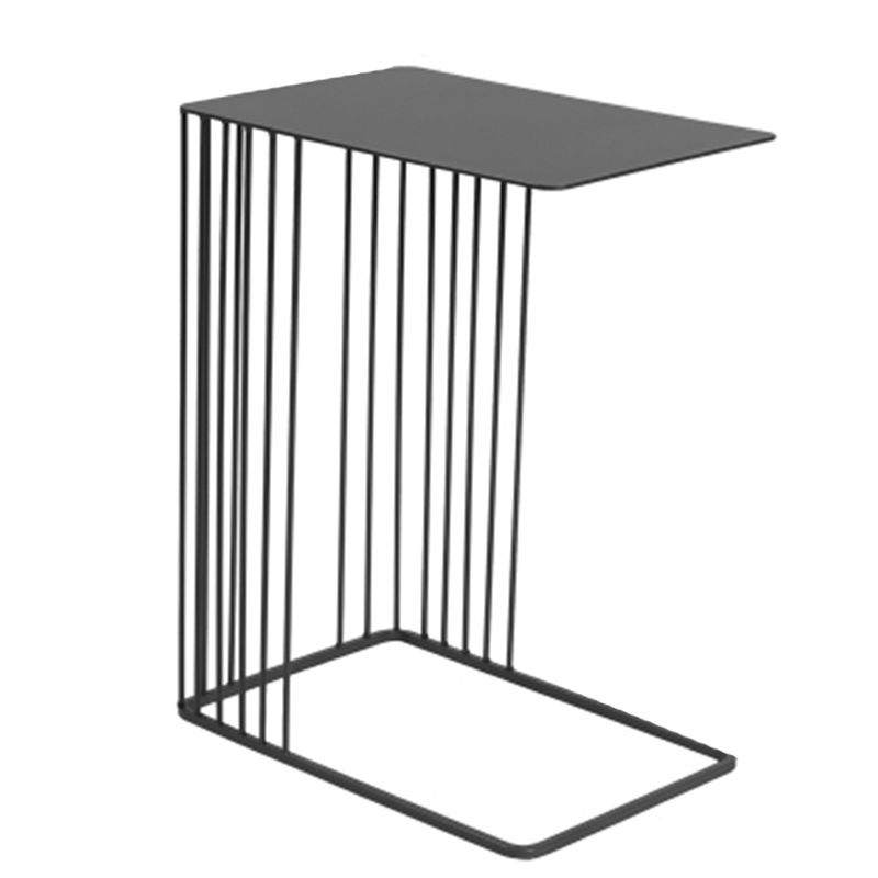 Mid-Century 17.7-inch Rectangular Top End Side Table Metal C Side Table