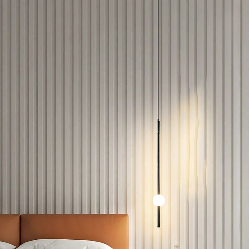 Tube Suspended Light Ceiling Modern Style Warm Light Hanging Light for Bedroom