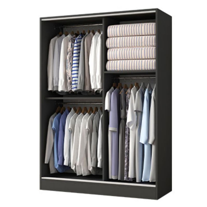 Modern Wardrobe Cabinet With Shelves Engineered Wood Wardrobe Closet
