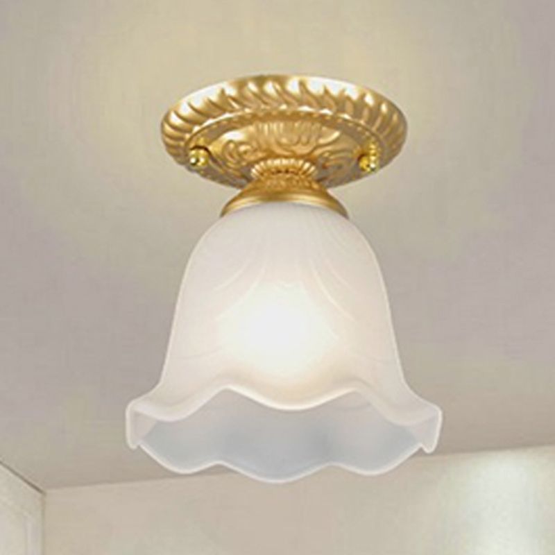 Lampada da soffitto per uso domestico Lampada moderna da incasso con paralume in vetro