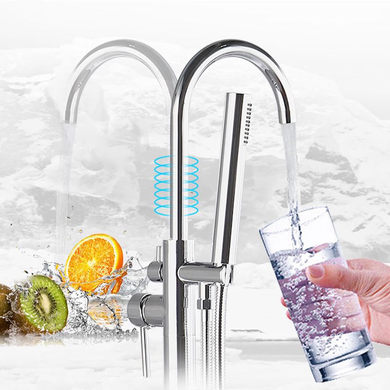 Modern Freestanding Tub Fillers Copper Freestanding Bathtub Faucet