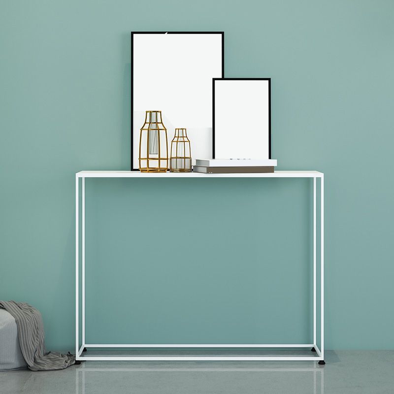 31.5" Tall Modern Console Table Iron Accent Table with 1 Shelf