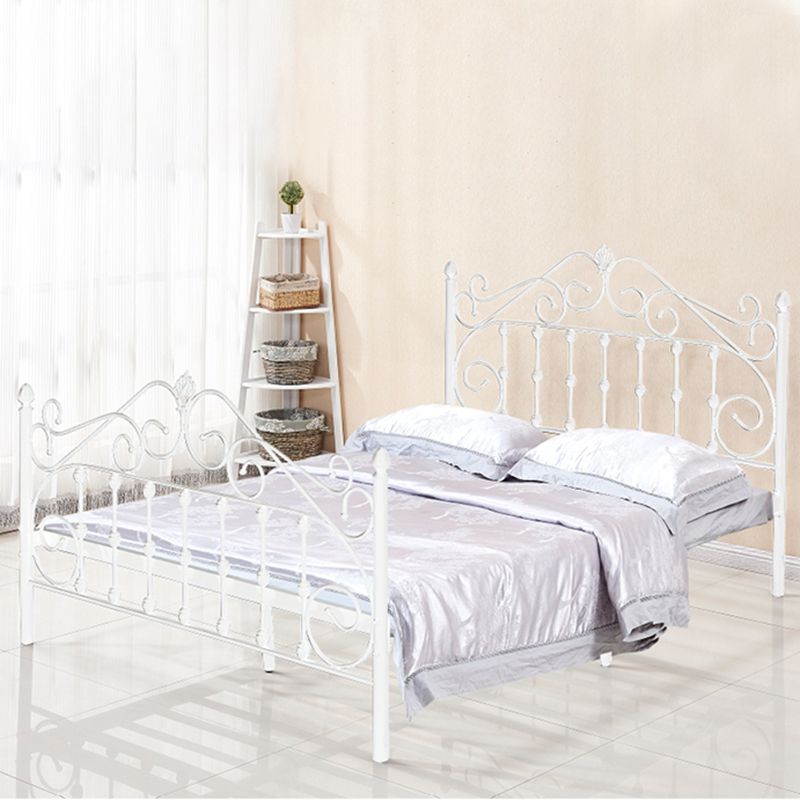 Glam Style Metal Iron Material with Headboard Gold/black/white Bed