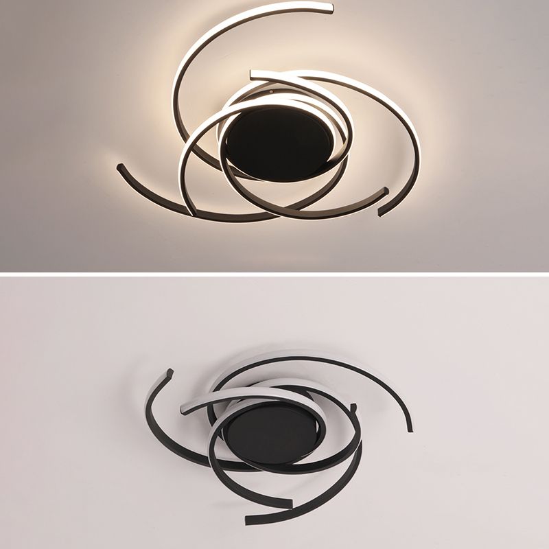 LED Contemporaine proche de l'éclairement d'ébullition Courriage étroit à Ceiling Lamp avec Metal Shade