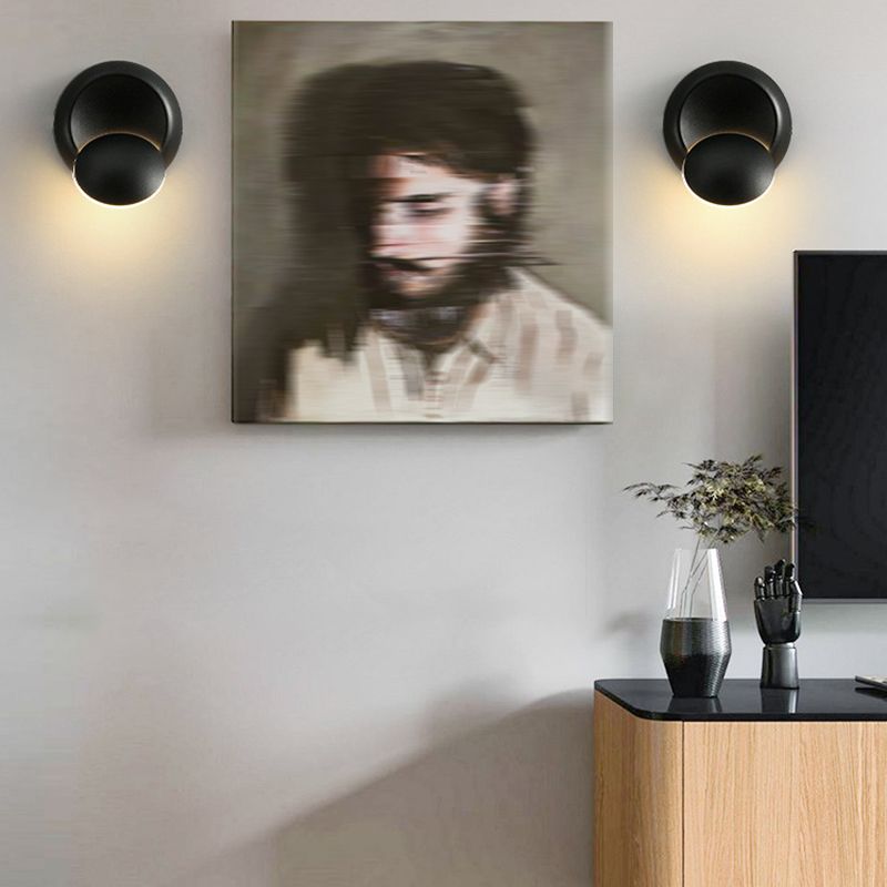 Modern Rotatable Wall Light Sconces Metal 1 Light Wall Lighting Fixtures