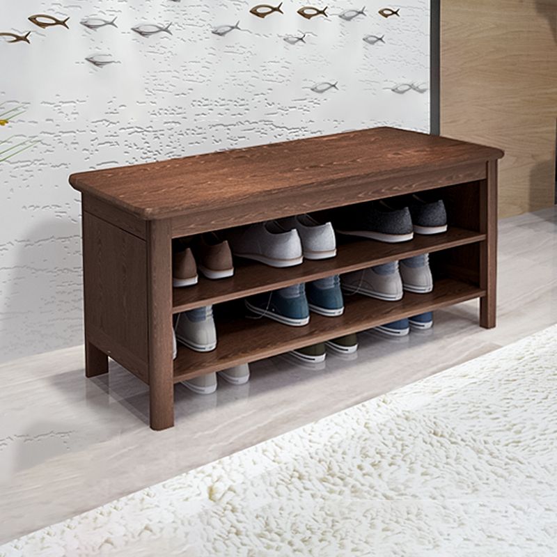 13.8" Wide Modern Entryway Bench Solid Wood Entryway Bench Seating Bench